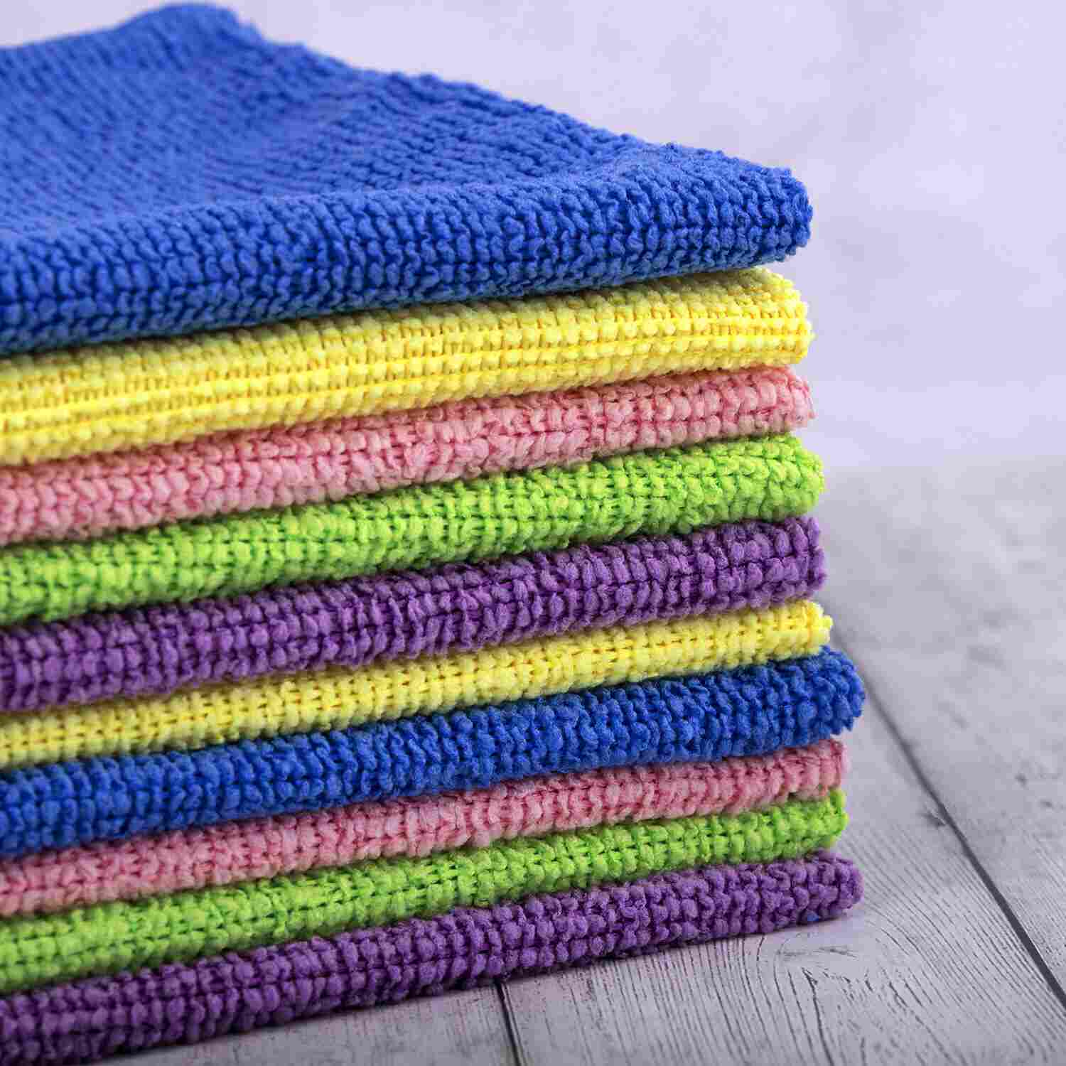 картинка Салфетки из микрофибры, 10 шт, 30*30 см, "Multi Colour Economy Pack 10", LAIMA, 607794 от магазина Альфанит в Кунгуре