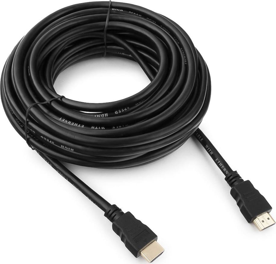 картинка Кабель HDMI - HDMI 10 м, v1.4, Гарнизон, черный, GCC-HDMI-10M от магазина Альфанит в Кунгуре