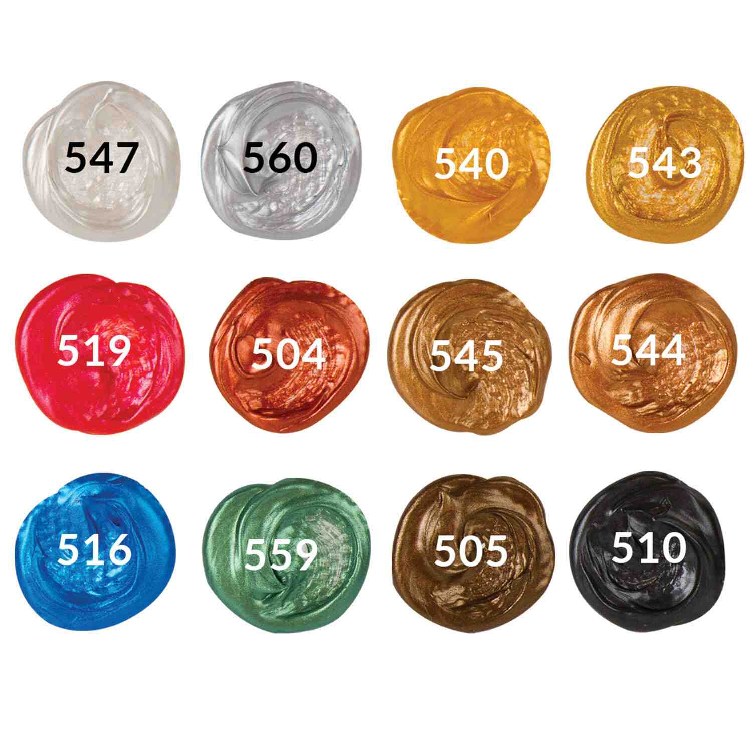 картинка Краска акриловая художественная, 12 цв по 12 мл, металлик, "Classic", BRAUBERG, 191719 от магазина Альфанит в Кунгуре