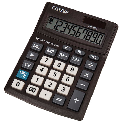 картинка Калькулятор настольный, 10 разрядов, 10*13,6 см, двойное питание, "СМВ1001-ВК", CITIZEN от магазина Альфанит в Кунгуре