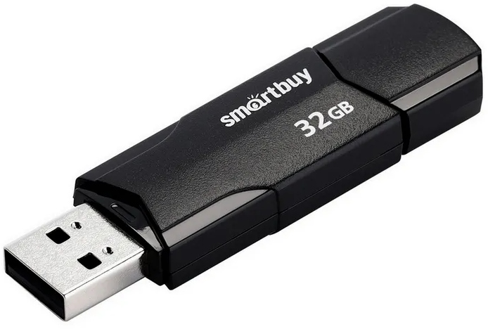 картинка Флеш-диск SmartBuy 32 GB, Clue, черный, SB32GBCLU-K от магазина Альфанит в Кунгуре