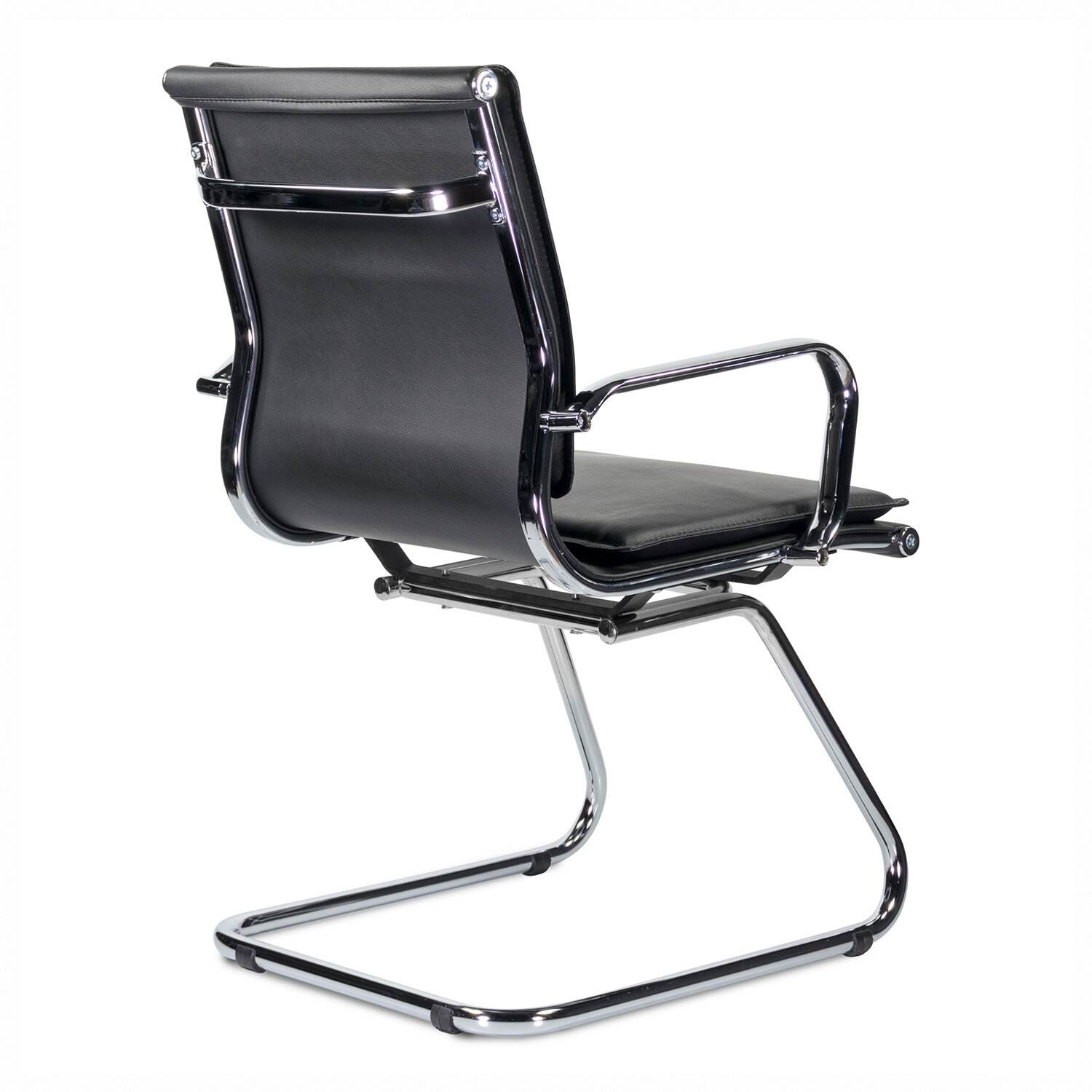 картинка Кресло для приемных и переговорных BRABIX "Kayman CF-102", кожзам, черный, 532572 от магазина Альфанит в Кунгуре
