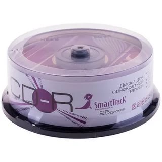 картинка Диски CD-R SmartTrack, 25 шт, 52x 700mb, бокс от магазина Альфанит в Кунгуре