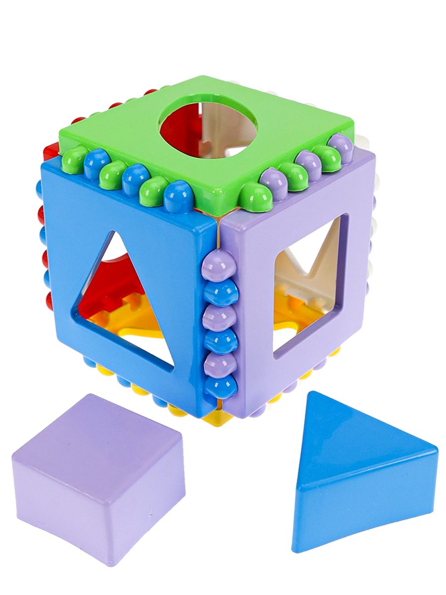 картинка Игрушка-сортер, 8*8*8 см, "Куб маленький", Рыжий кот, И-3928 от магазина Альфанит в Кунгуре