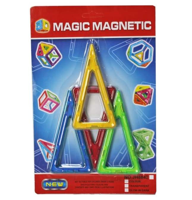 картинка Конструктор магнитный, 4 дет., "Треугольники", JH8842C от магазина Альфанит в Кунгуре