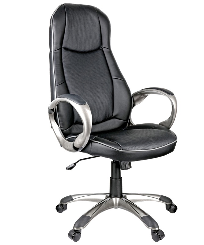 картинка Кресло игровое Helmi "HL-S01 Apex", ткань/экокожа, черный/серый, 274805 от магазина Альфанит в Кунгуре