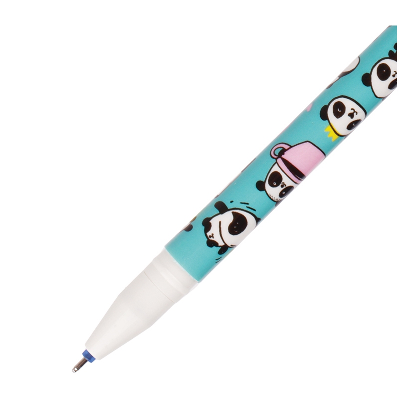 картинка Ручка гелевая стираемая, 0,5 мм, синяя, корп. ассорти, "Panda Team", MESHU, MS_65961 от магазина Альфанит в Кунгуре