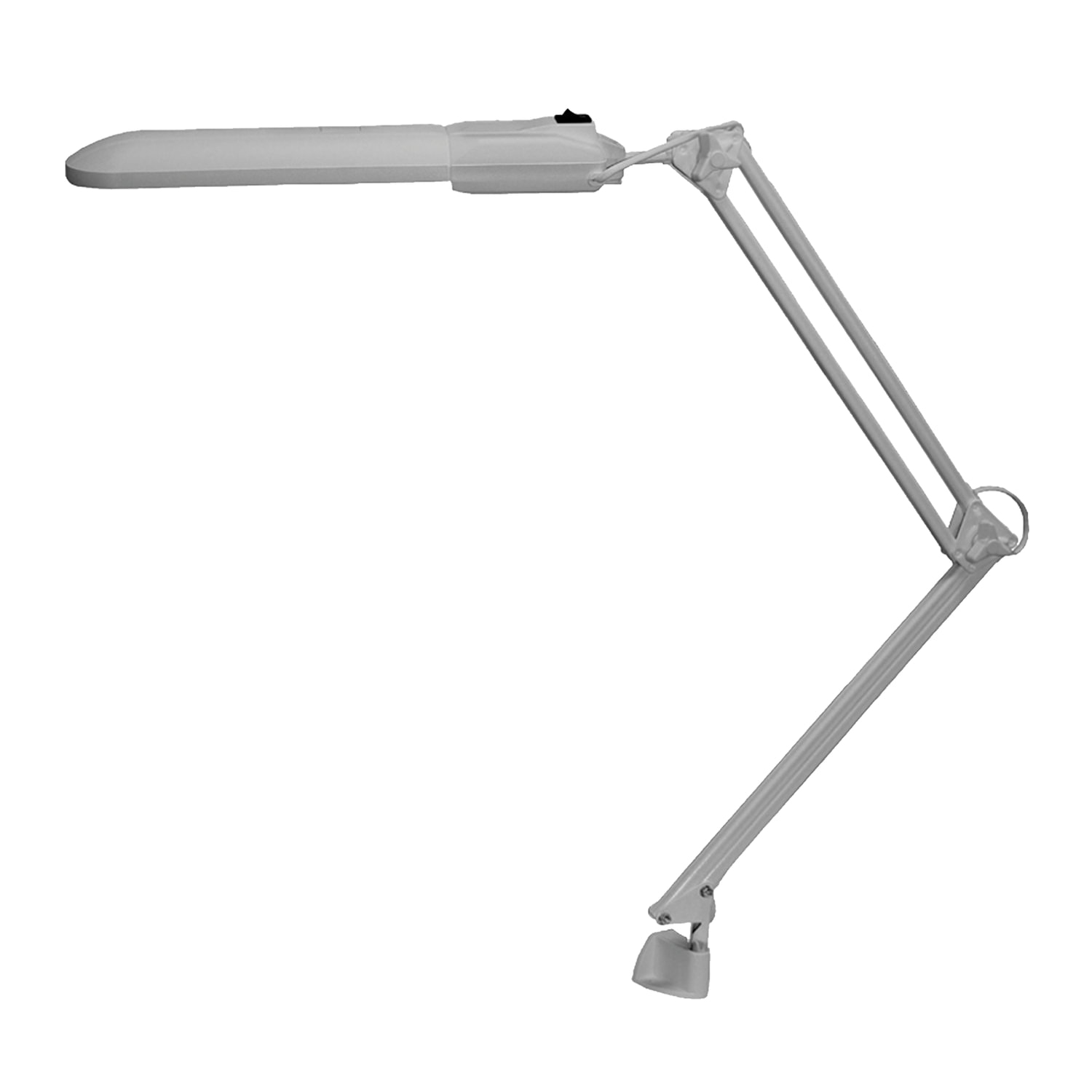 картинка Настольная лампа, 70 см, цоколь 2G7, 11 Вт, серый, люминесцентная, на струбцине, Дельта, 236641 от магазина Альфанит в Кунгуре