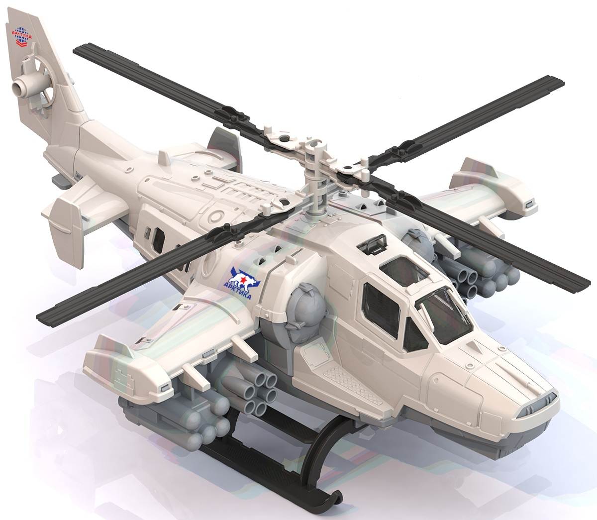 картинка Вертолет, военный, пластмассовый, "Арктика", Нордпласт, 291, 1381973 от магазина Альфанит в Кунгуре
