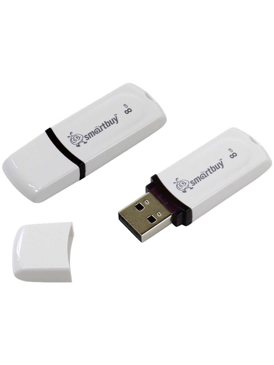 картинка Флеш-диск SmartBuy 32 GB, Paean, белый, SB32GBPN-W от магазина Альфанит в Кунгуре