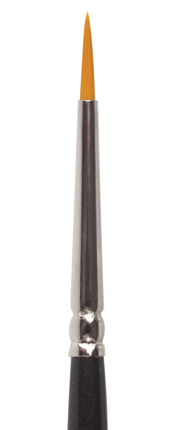 картинка Кисть художественная № 1, синтетика, круглая, короткая ручка, BRAUBERG, 200644 от магазина Альфанит в Кунгуре