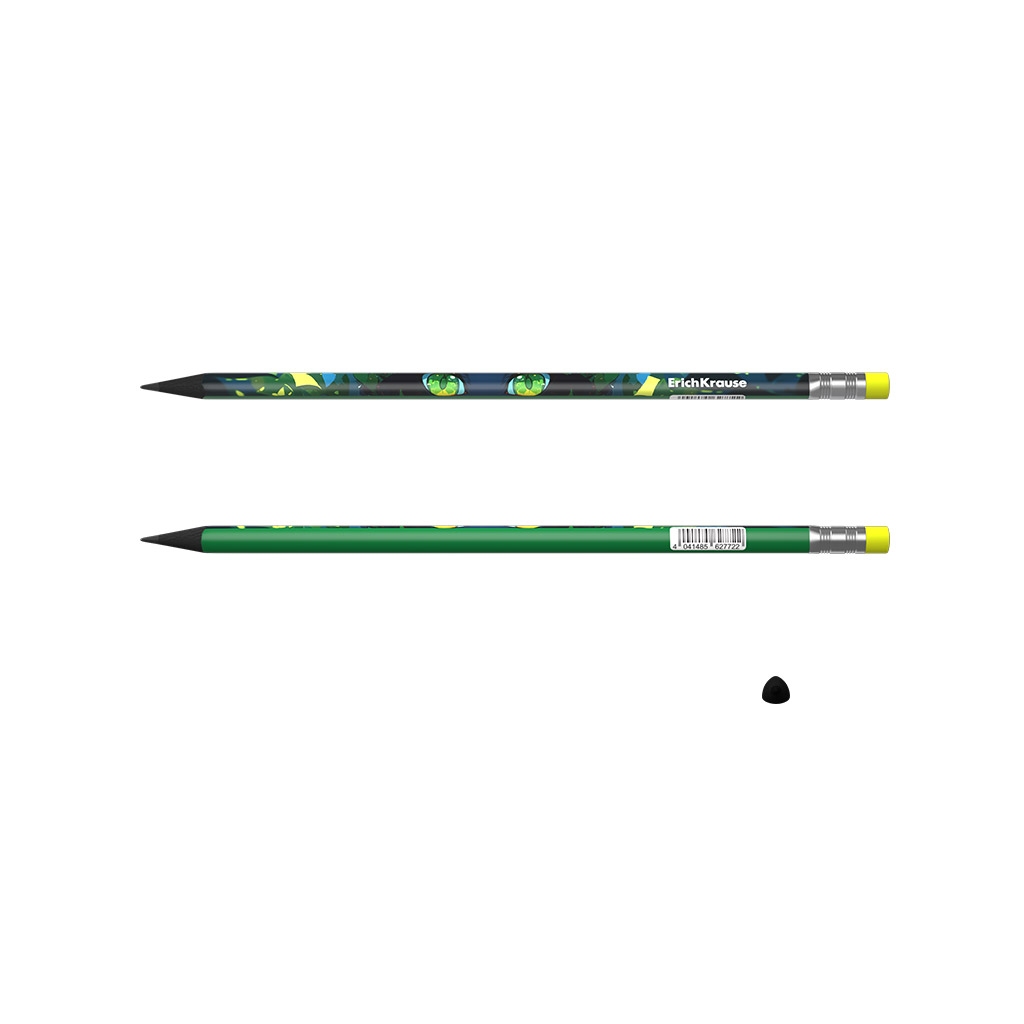 картинка Карандаш чернографитный, HB (ТМ), пластик, заточен, с ластиком, "Garden Pet", Erich Krause, 62772 от магазина Альфанит в Кунгуре