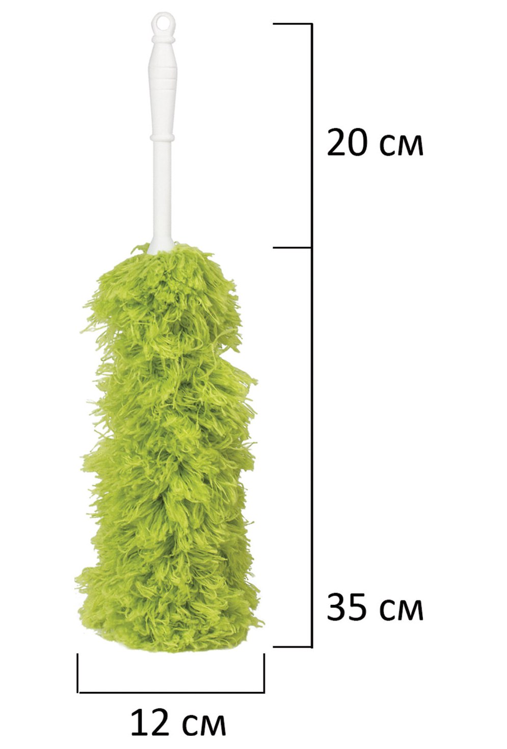 картинка Метла, 35 см см, зеленый, для смахивания пыли, LAIMA, 603618 от магазина Альфанит в Кунгуре