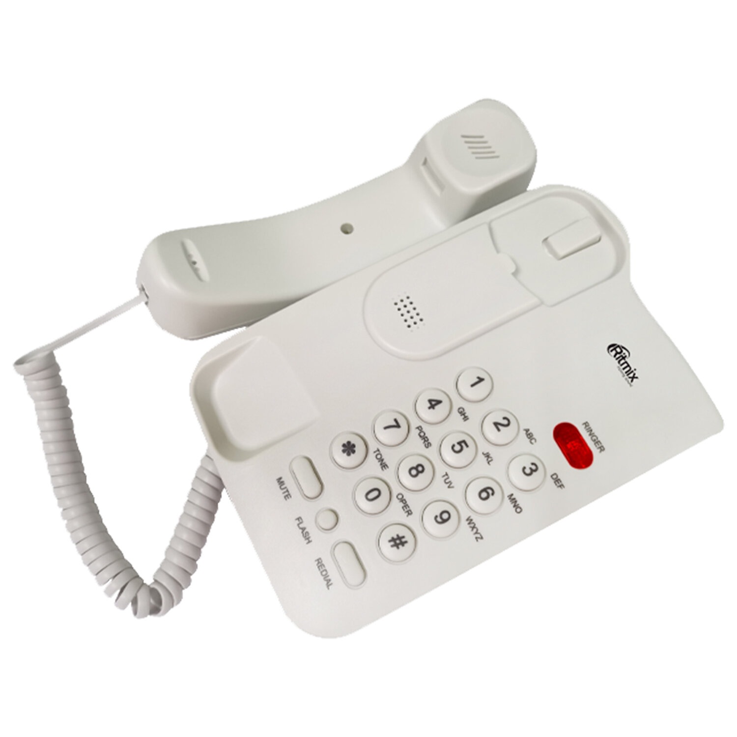 картинка Телефон проводной, RT-311, белый, световая индикация звонка, тональный/импульсный режим, повтор, 80002232 от магазина Альфанит в Кунгуре