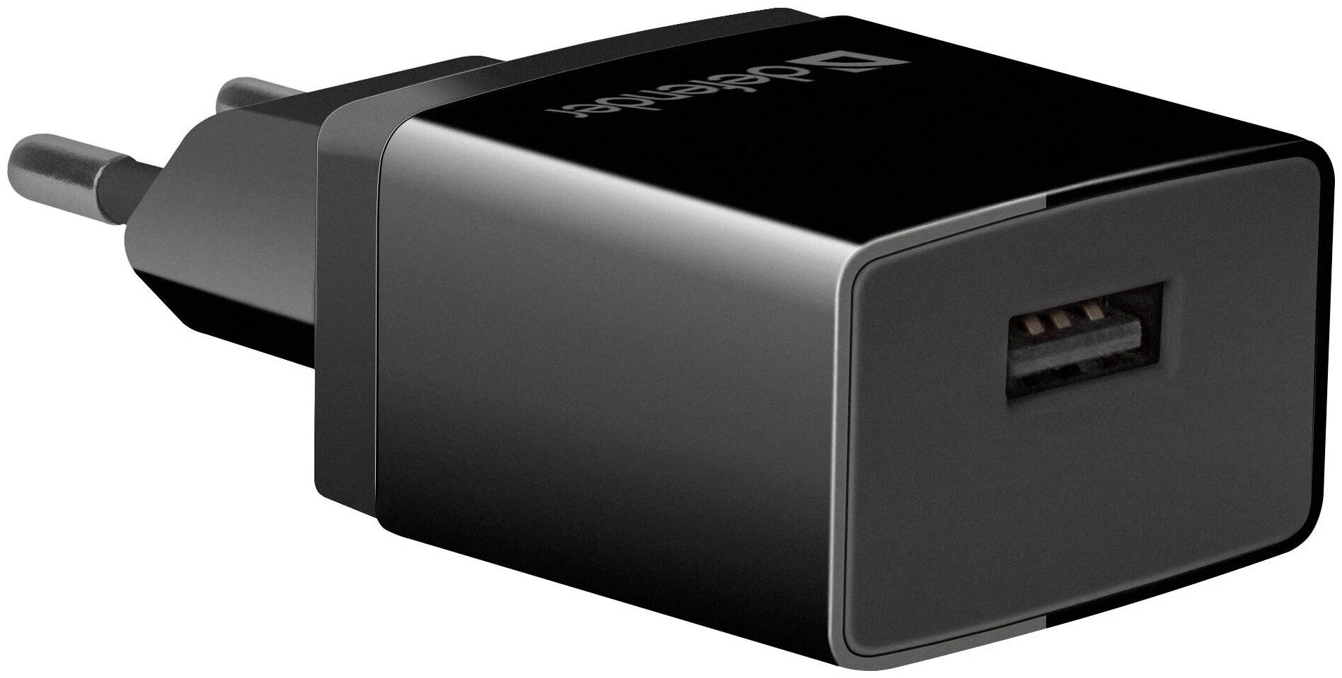 картинка Сетевой адаптер 220В USB, Defender EPA-10 2.1A, черный, в пакете, 83549 от магазина Альфанит в Кунгуре