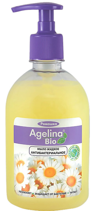 картинка Мыло жидкое, 500 мл, бутыль с дозатором, антибактериальное, "BIO", Агелина, АМ 618 от магазина Альфанит в Кунгуре
