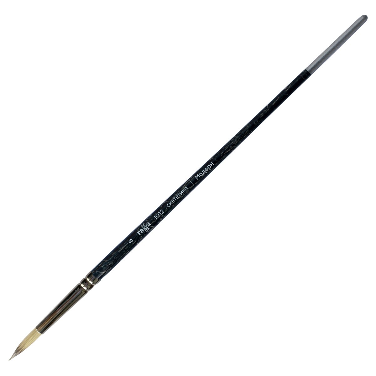 картинка Кисть художественная № 8, синтетика, круглая, длинная ручка, "Модерн", Гамма, 1012008 от магазина Альфанит в Кунгуре