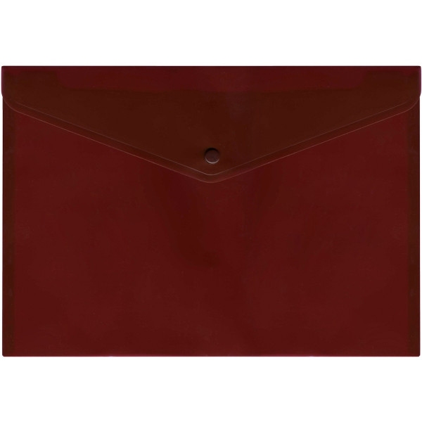 картинка Папка-конверт на кнопке, А4, 180 мкм, красный, Index, IPF352/RD от магазина Альфанит в Кунгуре