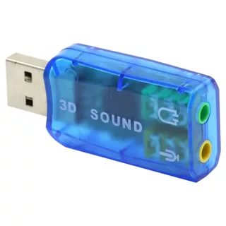 картинка Внешняя звуковая карта USB 2.0 C-Media CM108 TRUA3D (ASIA USB 6C V) (2.0 channel out 44-48KHz 5.1 v от магазина Альфанит в Кунгуре