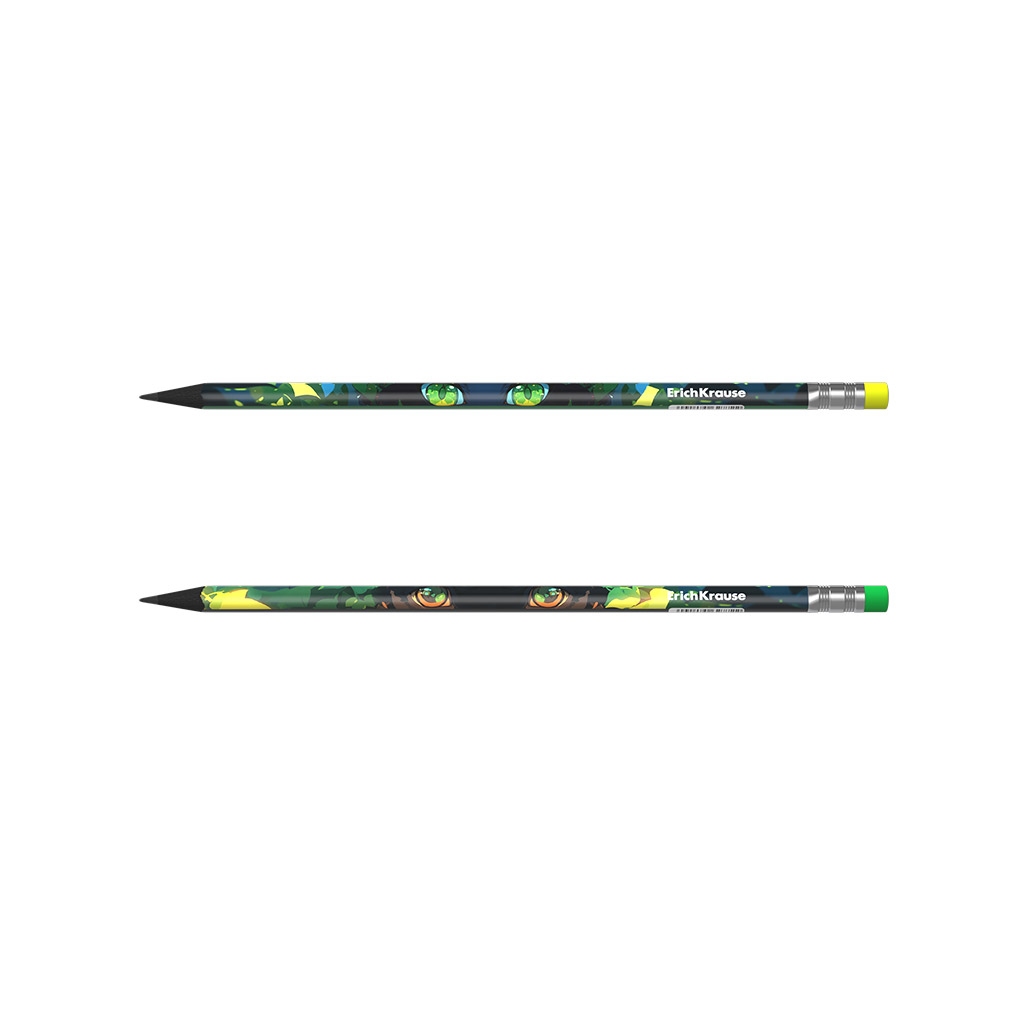 картинка Карандаш чернографитный, HB (ТМ), пластик, заточен, с ластиком, "Garden Pet", Erich Krause, 62772 от магазина Альфанит в Кунгуре