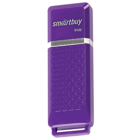 картинка Флеш-диск SmartBuy 8 GB, Quartz series, фиолетовый, SB8GBQZ-V от магазина Альфанит в Кунгуре