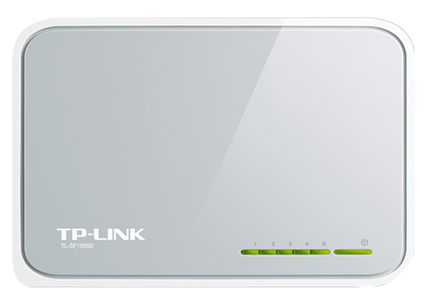 картинка Коммутатор TP-Link TL-SF1005D, 5 портов, 10/100 Мбит/с, неуправляемый от магазина Альфанит в Кунгуре