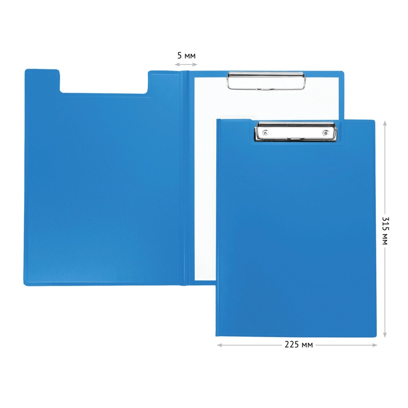 картинка Папка-планшет с верхним прижимом, А4, пластик, синий, OfficeSpace, 245658 от магазина Альфанит в Кунгуре