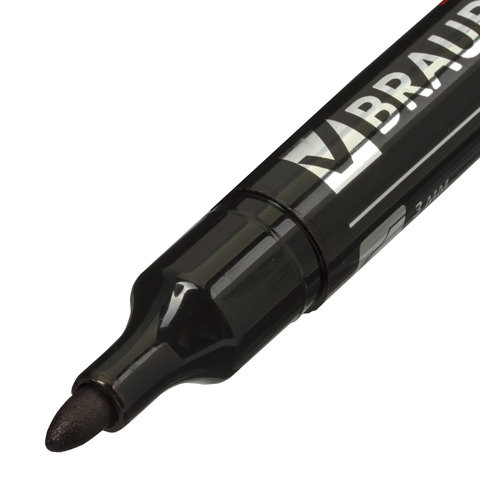 картинка Маркер перманентный, 3 мм, круглый, черный, "Contract", BRAUBERG, 150465 от магазина Альфанит в Кунгуре