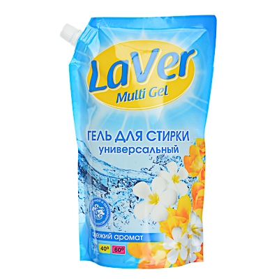 картинка Средство для стирки жидкое 1 л, дой-пак, универсальное, "Laver" от магазина Альфанит в Кунгуре