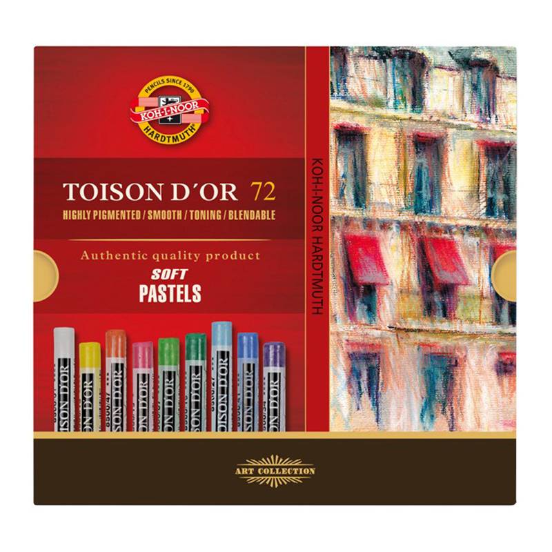 картинка Пастель сухая, 72 цв, художественная, "Toison D`or Soft 8517", Koh-i-Noor, 8517072006KS от магазина Альфанит в Кунгуре