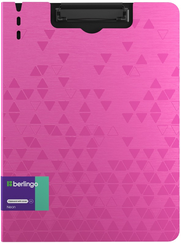 картинка Папка-планшет с верхним прижимом, А4, 1800 мкм, пластик, розовый, "Neon", Berlingo, PPf_93303 от магазина Альфанит в Кунгуре