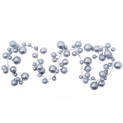 картинка Украшение новогоднее, 1,6 м, серебро, шары, 10430211 от магазина Альфанит в Кунгуре