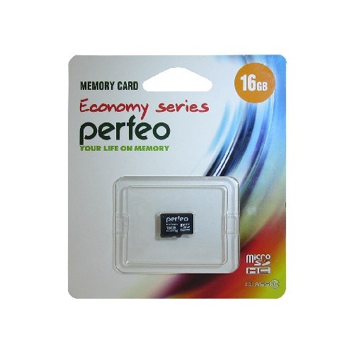 картинка Карта памяти micro-SDHC Perfeo 16 GB Class 10, Economy от магазина Альфанит в Кунгуре