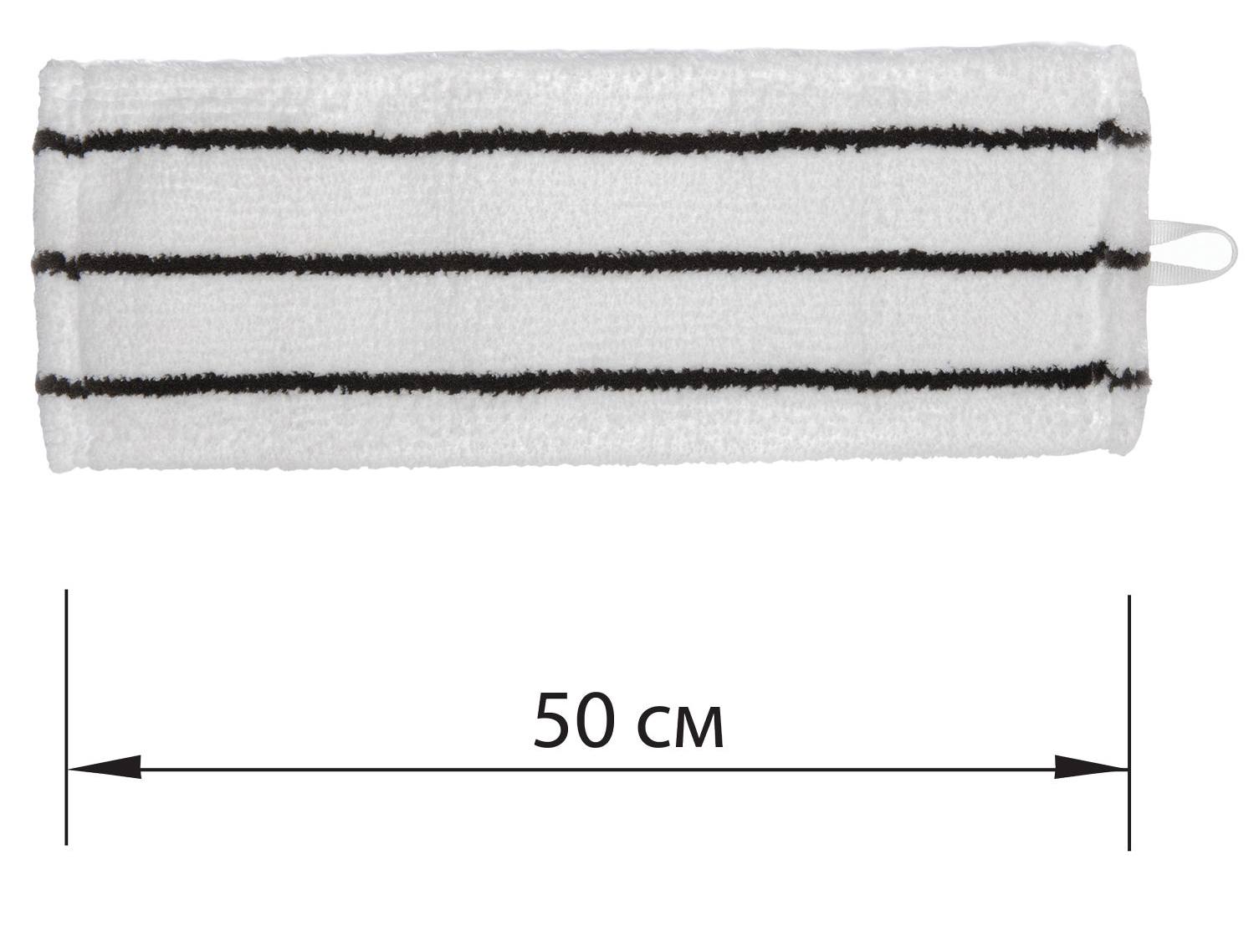 картинка Насадка МОП для швабры, 50 см см, микрофибра, уши/карманы, "EXPERT", LAIMA, 605314 от магазина Альфанит в Кунгуре