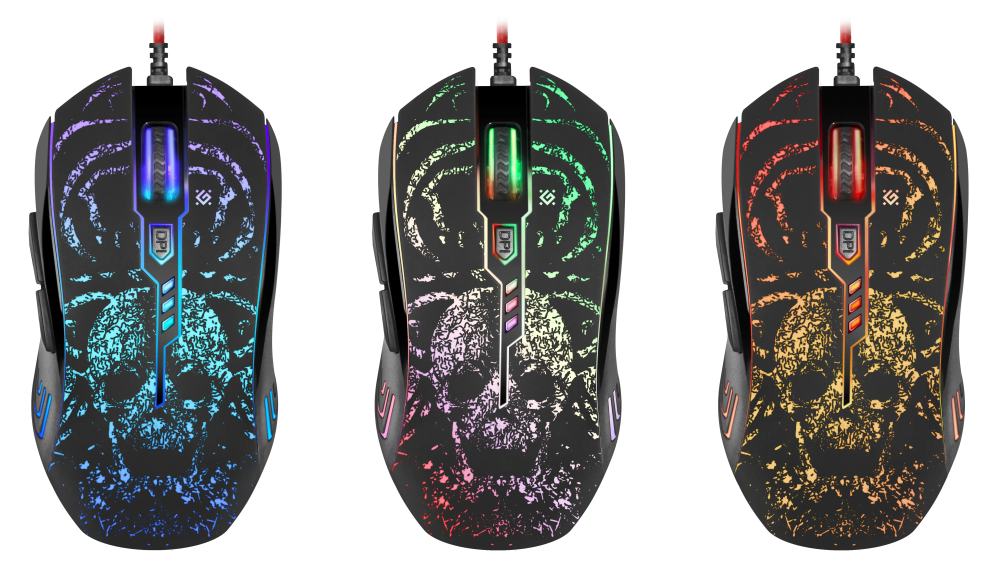 картинка Комплект проводной (мышь + гарнитура + коврик) игровой Defender Nemesida MHP-128, USB, 52128 от магазина Альфанит в Кунгуре