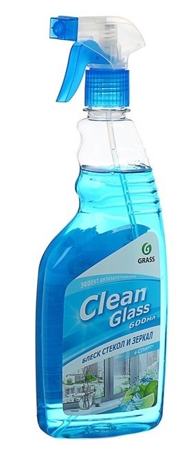 картинка Средство для мытья стекол, 600 мл, бутыль с распылителем, эффект антизапотевания, "Голубая лагуна",  от магазина Альфанит в Кунгуре