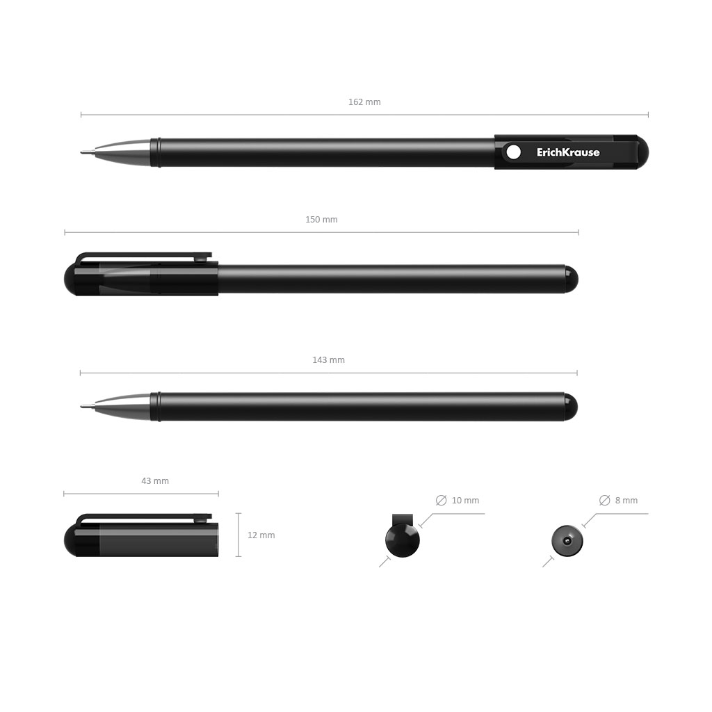 картинка Ручка гелевая, 0,38 мм, черная, корп. черный, "G-Soft", Erich Krause, 39207 от магазина Альфанит в Кунгуре