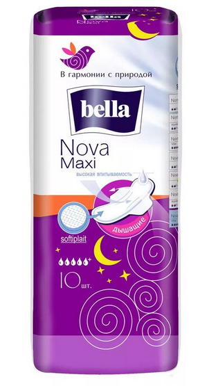 картинка Прокладки гигиенические, 10 шт, "Nova Maxi", Bella от магазина Альфанит в Кунгуре