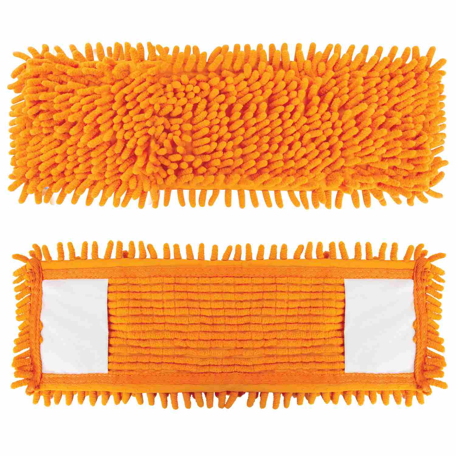 картинка Насадка МОП, 40 см, плоская, карманы, микрофибра, оранжевый, LAIMA, 605032 от магазина Альфанит в Кунгуре