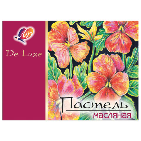 картинка Пастель масляная, 24 цв, художественная, трехгранное сечение, "Люкс", Луч, 25С1510-08 от магазина Альфанит в Кунгуре