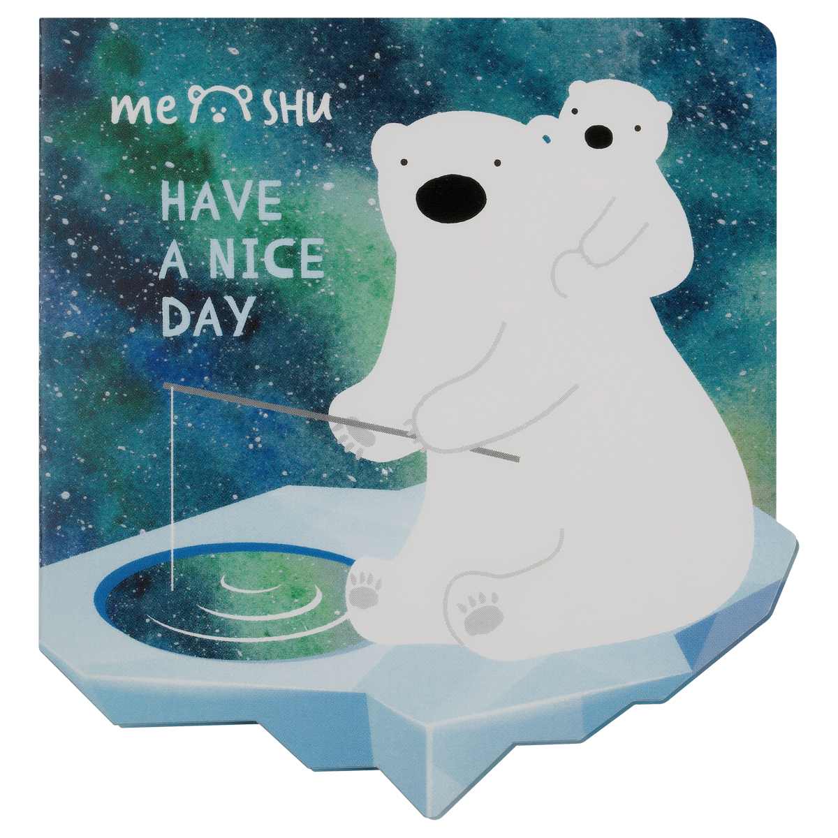 картинка Закладки-флажки самоклеящиеся, 20 л, 5 цв, бумага, "Polar Bears", MESHU, MS_64890 от магазина Альфанит в Кунгуре