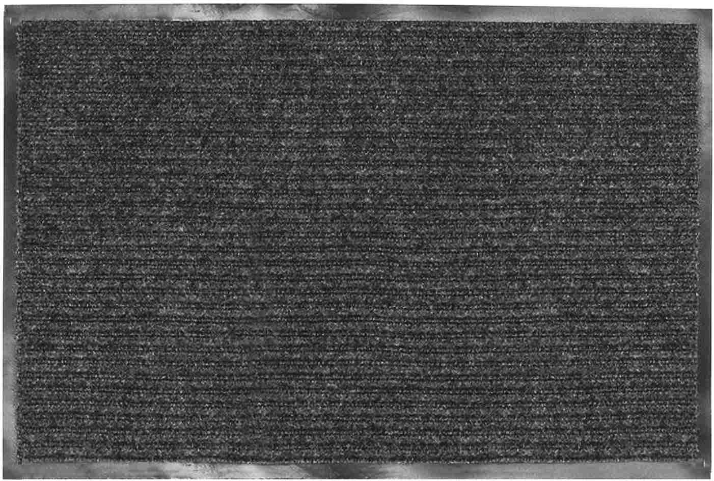 картинка Коврик входной, 120*150 см, влаго-грязезащитный, ворсовый, ребристый, черный, LAIMA, 602877 от магазина Альфанит в Кунгуре