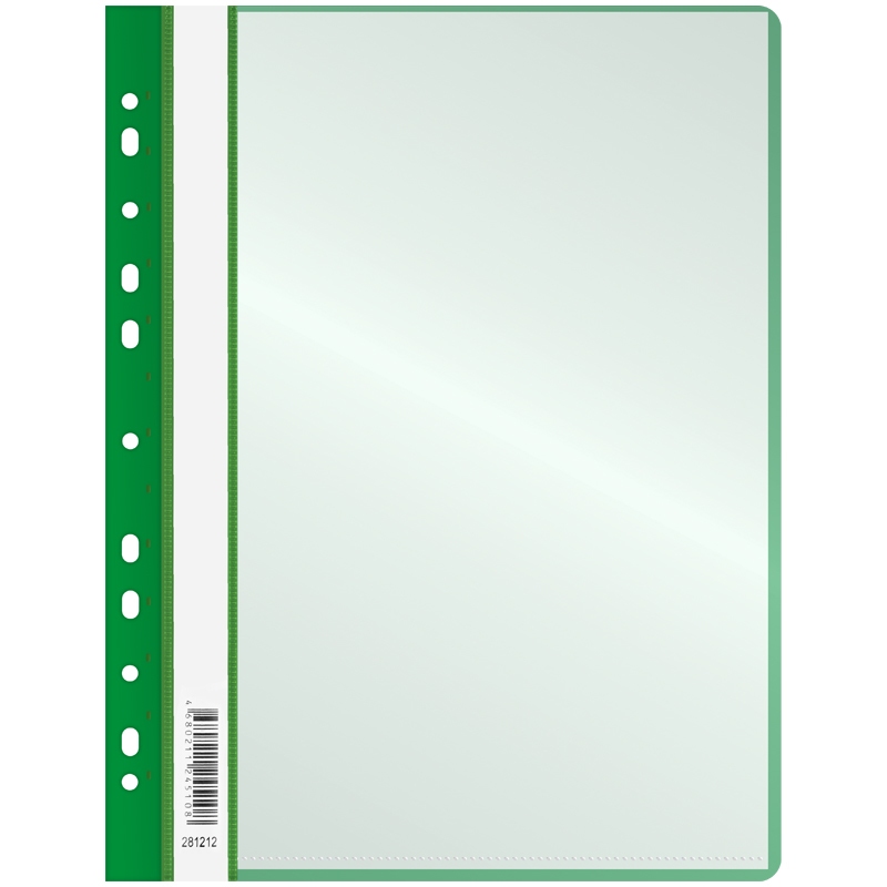 картинка Папка 10 файлов, А4, 160 мкм, зеленый, с перфорацией, OfficeSpace, 281212 от магазина Альфанит в Кунгуре