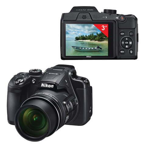 картинка Компактная камера Nikon Coolpix B500 черный (16.1MP/4608*3456/40xZoom/SD,SDHS,SDXC/4*AA/3.0"/WiFi) от магазина Альфанит в Кунгуре