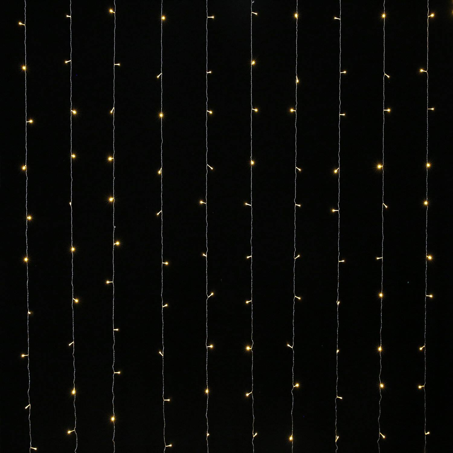 картинка Гирлянда штора, 3*3 м, 8 режимов, теплый белый, 196LED, Золотая сказка, 591352 от магазина Альфанит в Кунгуре