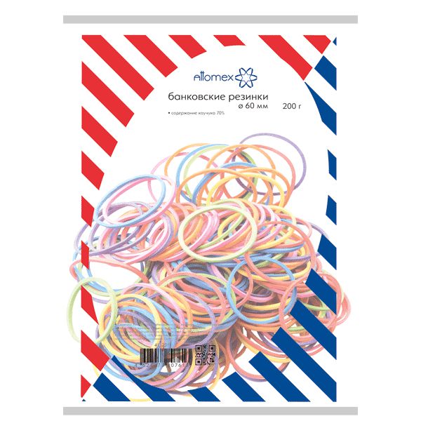 картинка Резинки для денег, 200 гр, цветные, Attomex, 4152311 от магазина Альфанит в Кунгуре