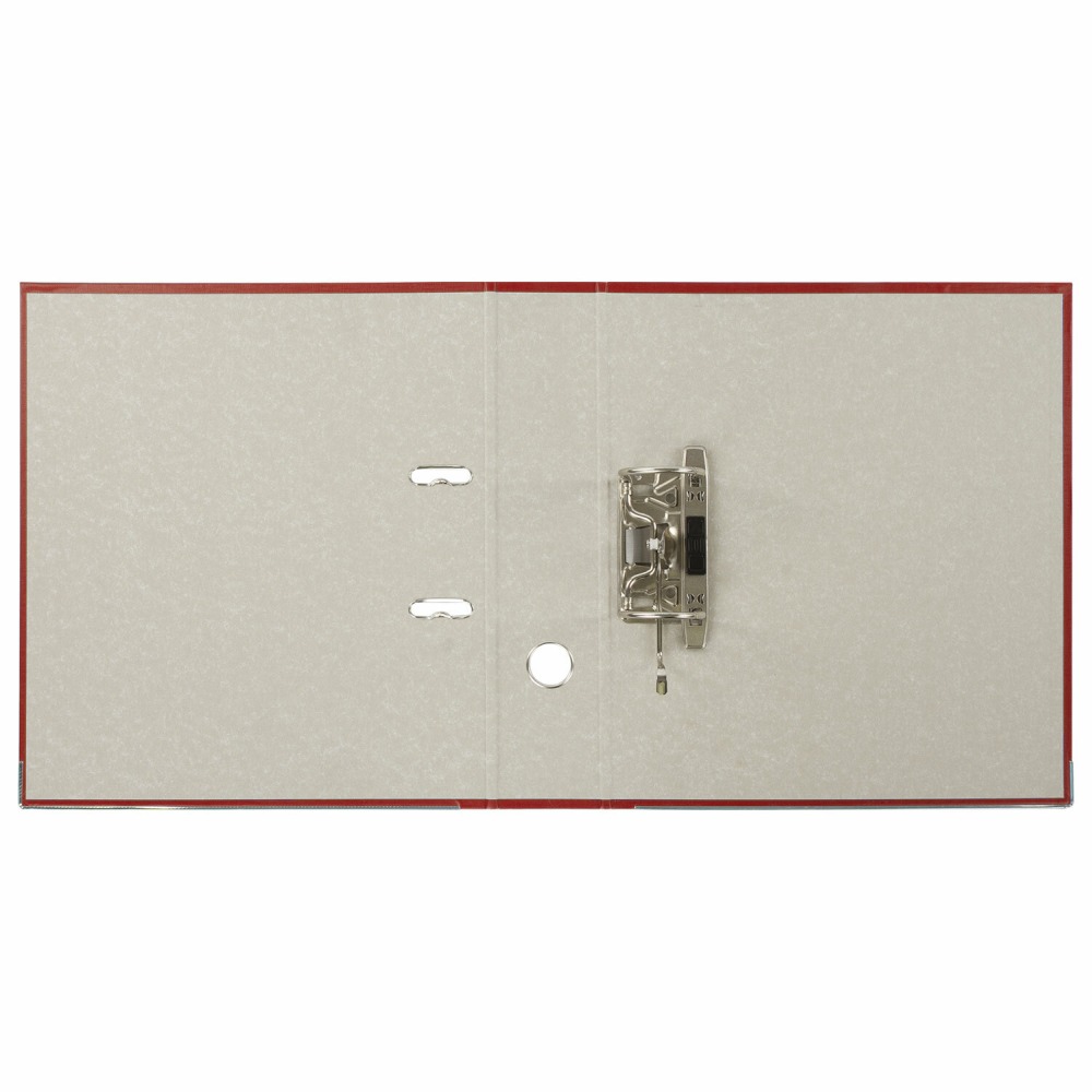 картинка Папка-регистратор, А4, корешок 75 мм, до 500 л, бумвинил, красный, с карманом, BRAUBERG, 226598 от магазина Альфанит в Кунгуре