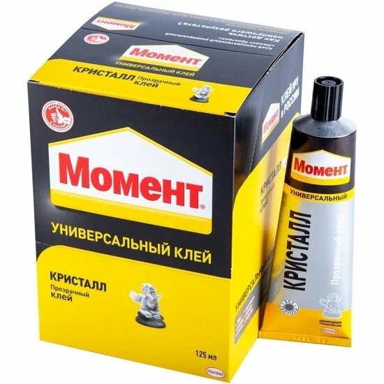 картинка Клей моментального действия, 125 мл, "Кристалл", Момент, 873867 от магазина Альфанит в Кунгуре