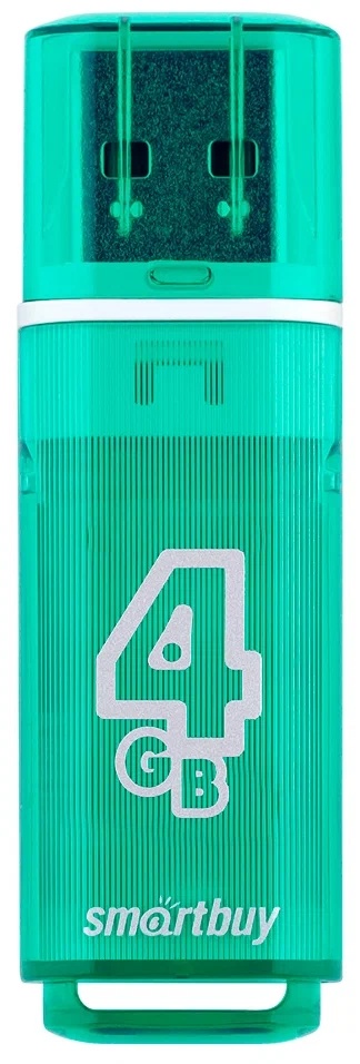 картинка Флеш-диск SmartBuy 4 GB USB 2.0, Glossy, зеленый, SB4GBGS-G от магазина Альфанит в Кунгуре
