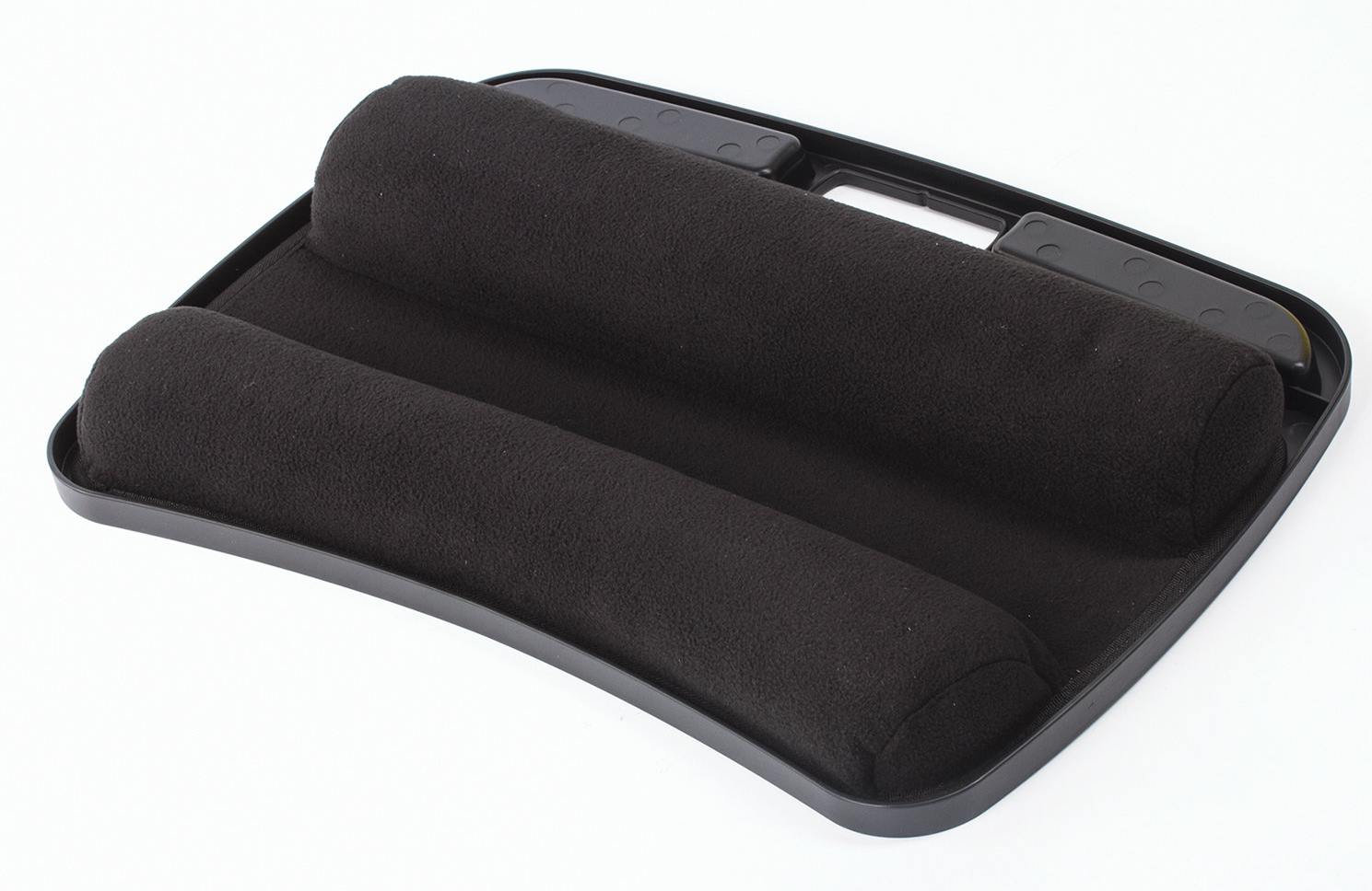 картинка Подставка-столик с мягкими подушками, для ноутбука и творчества, 48*33,5 см, черный, BRAUBERG, 512668 от магазина Альфанит в Кунгуре